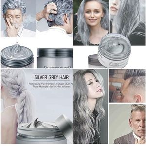 Mofajang Hair Gray Color Wax Unisex DIY Mud Dye Cream Temporary Modeling !HOT!